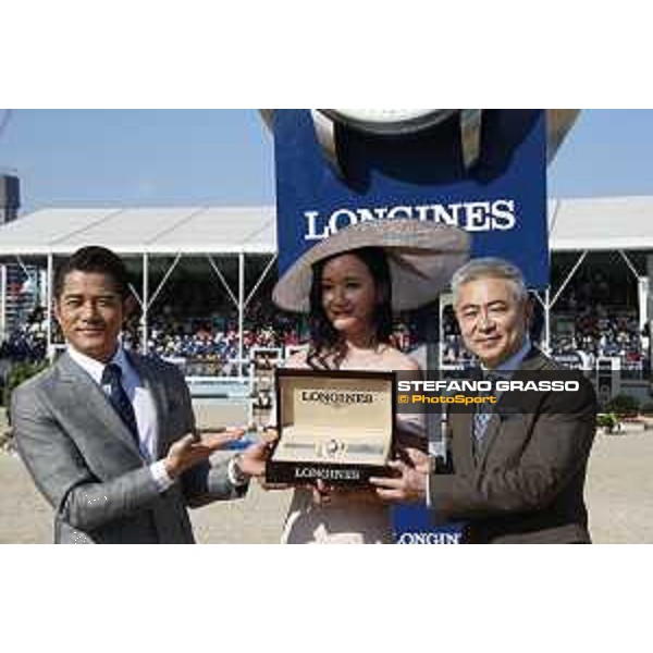 LGCT of Shanghai -Longines - Prix d\'Elegance - Aaron Kwok,Dennis Li and the winner Shanghai, Shanghai Expo - 4 May 2019 - ph.Stefano Grasso/LGCT