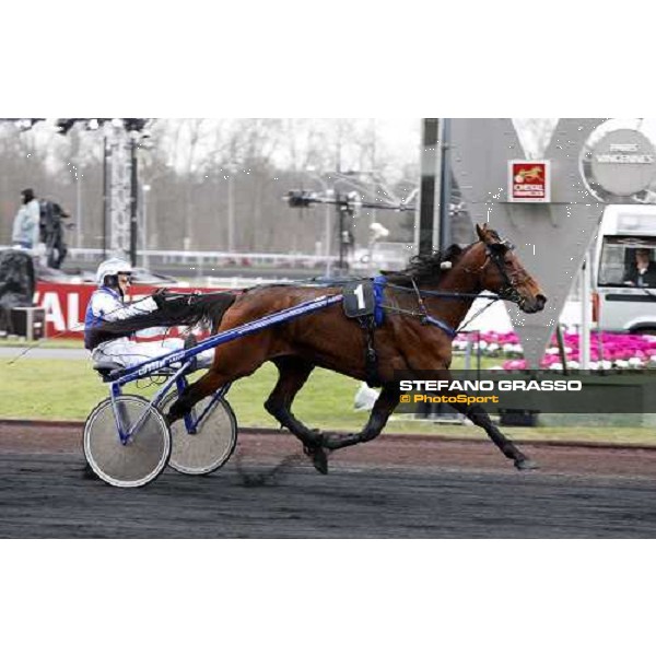 Sebastien Baud with Orlando Sport wins the Prix du Luxembourg Paris - Vincennes, 24th january 2009 ph. Stefano Grasso