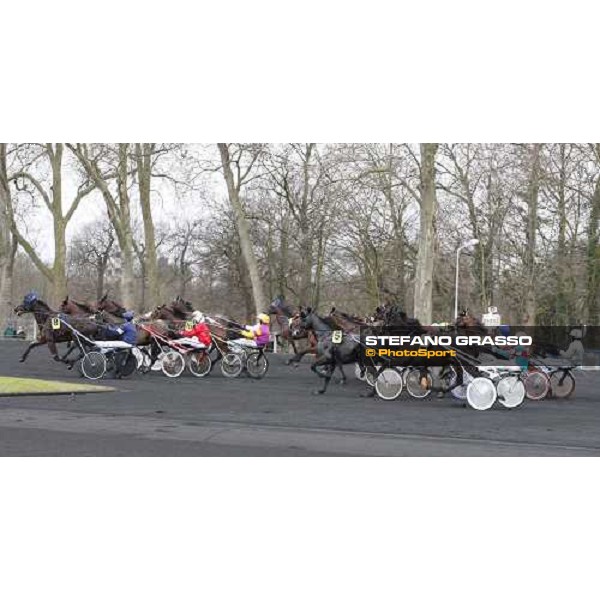 the start of the Prix d\' Amerique 2009 Paris-Vincennes, 25th january 2009 ph. Stefano Grasso