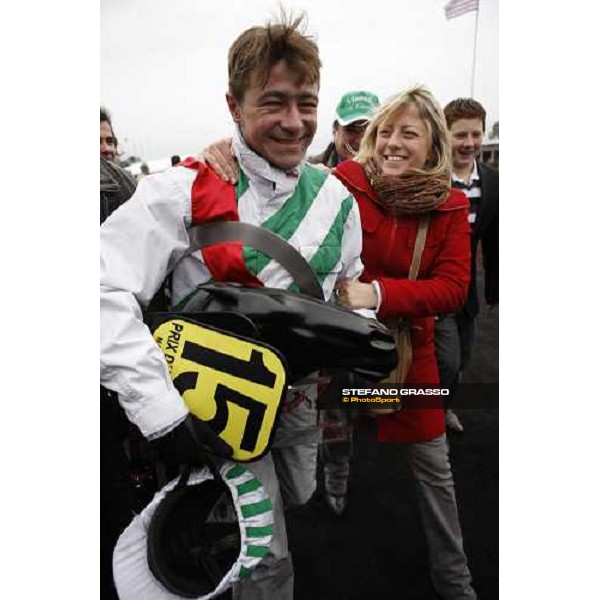 Frank Nivard parading after winning the Prix d\' Amerique 2009 Paris-Vincennes, 25th january 2009 ph. Stefano Grasso