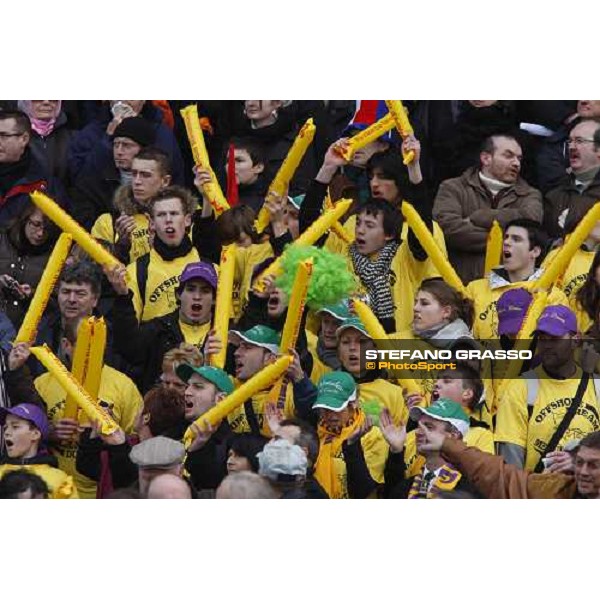 the supporters of Offshore Dream and Meaulnes du Corta Paris-Vincennenes, 25th january 2009 ph. Stefano Grasso