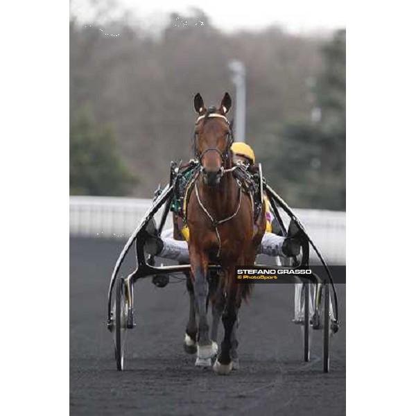 Pierre Levesque with Offshore Dream warming up at Vincennes Paris-Vincennenes, 25th january 2009 ph. Stefano Grasso