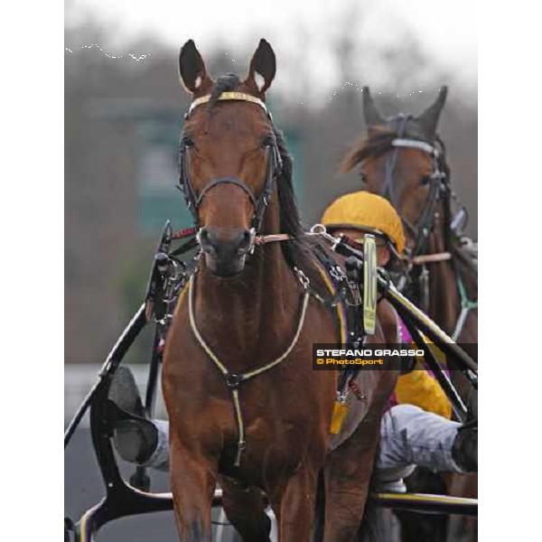 a close up for Offshore Dream warming up at Vincennes and followed by Meaulnes du Corta Paris-Vincennenes, 25th january 2009 ph. Stefano Grasso