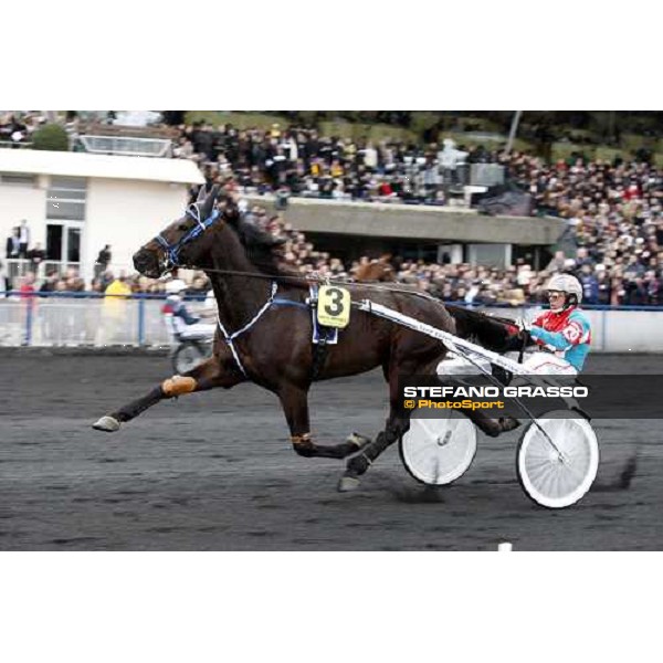 Pietro Gubellini with Ghibellino warming up at Vincennes Paris-Vincennenes, 25th january 2009 ph. Stefano Grasso