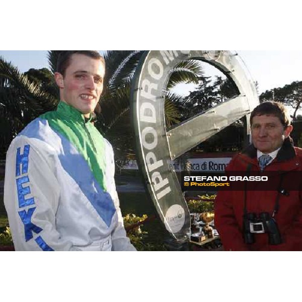 Josef Bartos and Josef Vana in the winner circle after winning the Gran Corsa Siepi di Roma Rome, 15 february 2009 ph. Stefano Grasso