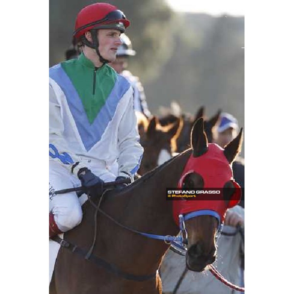 Josef Bartos on Paracchini enters the track before the 59.a Gran Corsa Siepi Rome, 15 february 2009 ph. Stefano Grasso