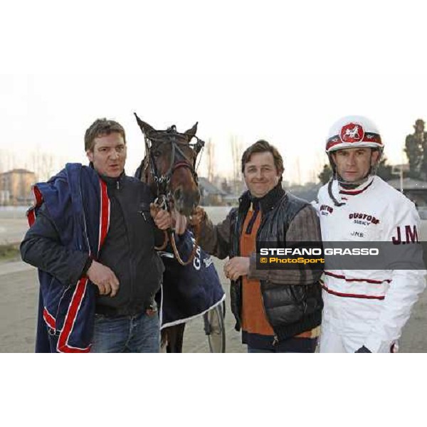 Jean-Michel Bazire with Igor Font and Fabrice Souloy after winning the Gran Premio Encat - Memorial Fausto Branchini Milano, 21 february 2009 ph. Stefano Grasso