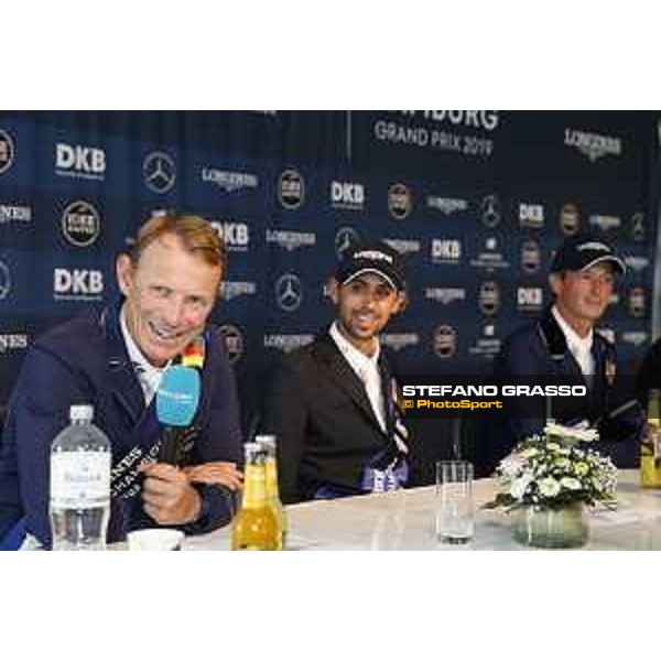 LGCT of Hamburg - Press conference - Peder Fredricson (SWE), Nayel Nassar (EGY), Daniel Deusser (GER) - Hamburg, Derby Park - 1 June 2019 - ph.Stefano Grasso/LGCT