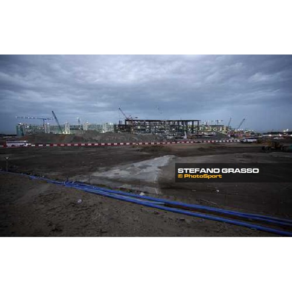 a view of the works for the new grandstand of Meydan Dubai, 26th march 2009 ph. Stefano Grasso