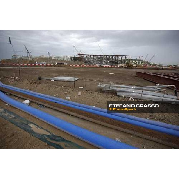 a view of the works for the new grandstand of Meydan Dubai, 26th march 2009 ph. Stefano Grasso