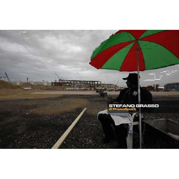a view of the works for the new grandstand of Meydan Dubai, 26th march 2009 ph. Stefano Grasso