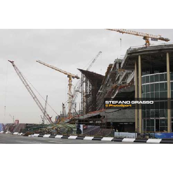 a view of the works for the new grandstand of Meydan Dubai, 26th march 2009 ph. Stefano Grasso