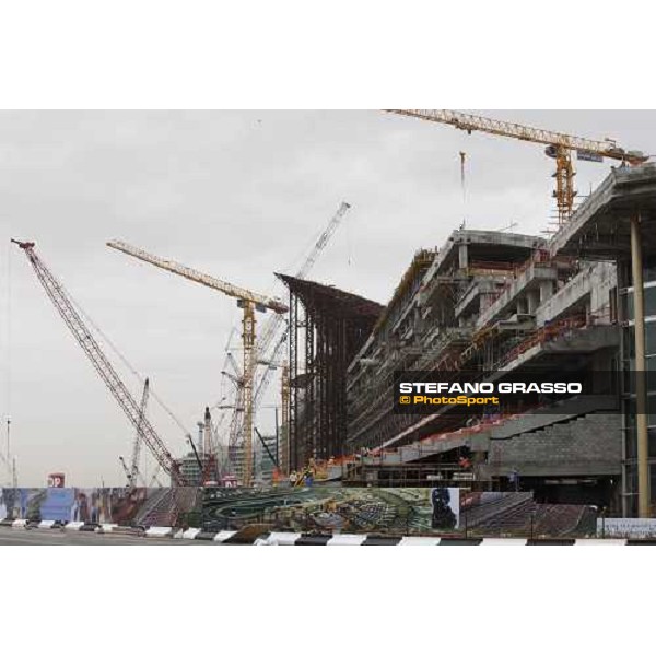a view of the works for the new grandstand of Meydan Dubai, 26th march 2009 ph. Stefano Grasso