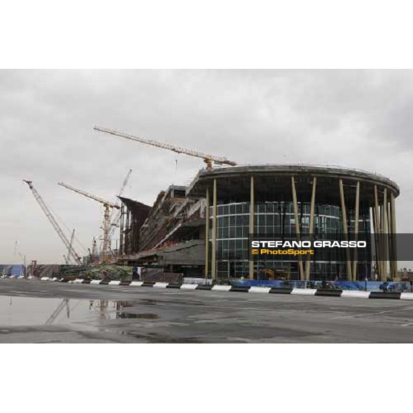a view of the works for the new grandstand of Meydan Dubai, 26th march 2009 ph. Stefano Grasso