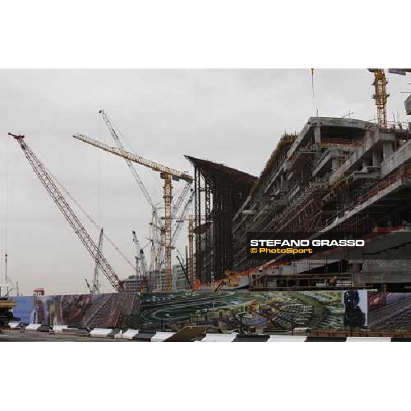 a view of the works for the new grandstand of Meydan Dubai, 26th march 2009 ph. Stefano Grasso