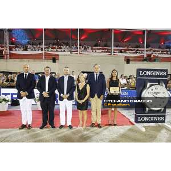 LGCT of Monaco - Grand Prix - Prize giving ceremony - Lars Windhorst, Jan Tops, Diane Fissore, Charles Villoz - Monaco, Port Hercule - 29 June 2019 - ph.Stefano Grasso/LGCT