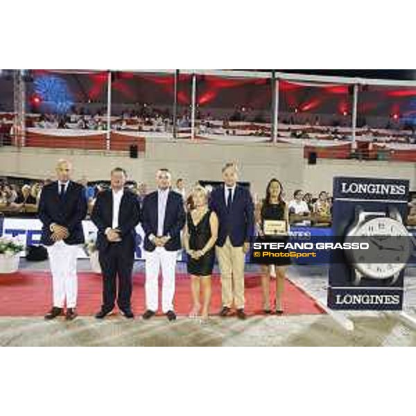 LGCT of Monaco - Grand Prix - Prize giving ceremony - Lars Windhorst, Jan Tops, Diane Fissore, Charles Villoz - Monaco, Port Hercule - 29 June 2019 - ph.Stefano Grasso/LGCT