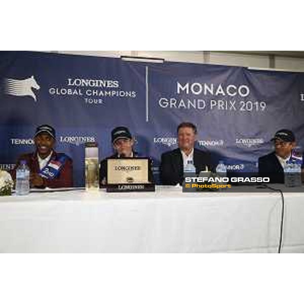 LGCT of Monaco - Grand Prix - Press Conference: Bassem Hassan Mohammed (QAT), Maikel Van Der Vleuten (NED), Jan Tops, Julien Epaillard (FRA) - Monaco, Port Hercule - 29 June 2019 - ph.Stefano Grasso/LGCT