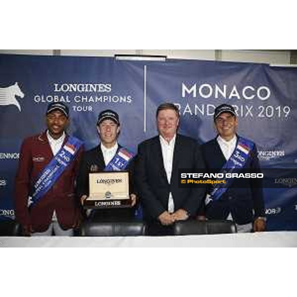 LGCT of Monaco - Grand Prix - Press Conference: Bassem Hassan Mohammed (QAT), Maikel Van Der Vleuten (NED), Jan Tops, Julien Epaillard (FRA) - Monaco, Port Hercule - 29 June 2019 - ph.Stefano Grasso/LGCT