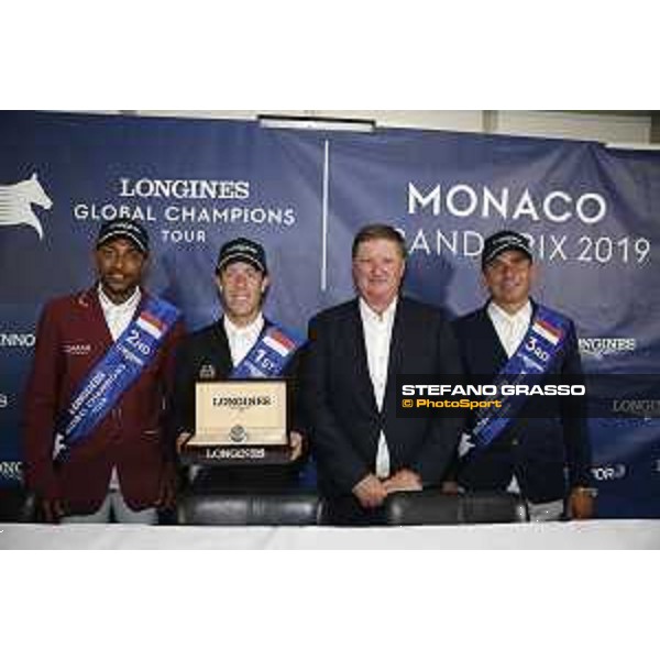 LGCT of Monaco - Grand Prix - Press Conference: Bassem Hassan Mohammed (QAT), Maikel Van Der Vleuten (NED), Jan Tops, Julien Epaillard (FRA) - Monaco, Port Hercule - 29 June 2019 - ph.Stefano Grasso/LGCT