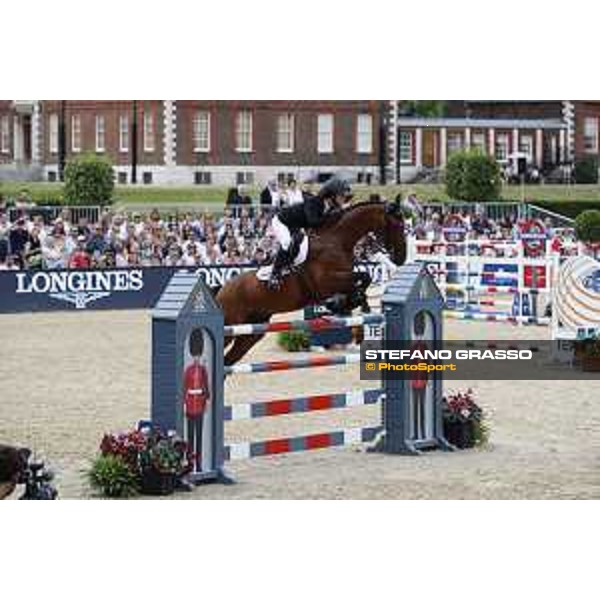 LGCT of London - Grand Prix - Georgina Bloomberg (USA) on Chameur 137 - London, Royal Hospital Chelsea - 3 August 2019 - ph.Stefano Grasso/LGCT