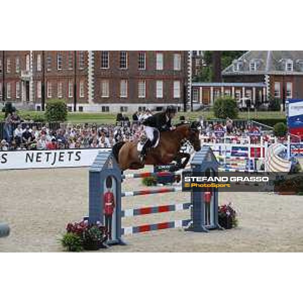 LGCT of London - Grand Prix - Mark McAuley (IRL) on Valentino Tuiliere - London, Royal Hospital Chelsea - 3 August 2019 - ph.Stefano Grasso/LGCT