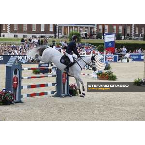 LGCT of London - Grand Prix - Emil Hallundbaek (DEN) on Dazermie - London, Royal Hospital Chelsea - 3 August 2019 - ph.Stefano Grasso/LGCT