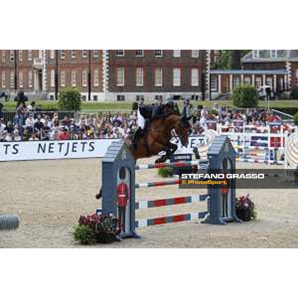 LGCT of London - Grand Prix - Guy Williams (GBR) on Rouge de Ravel - London, Royal Hospital Chelsea - 3 August 2019 - ph.Stefano Grasso/LGCT