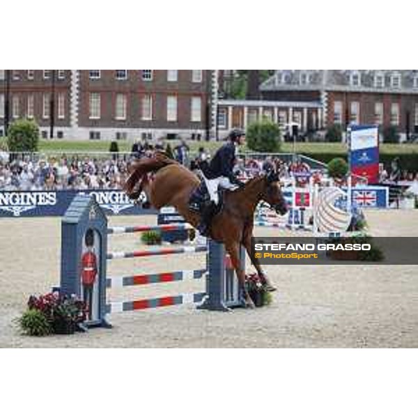 LGCT of London - Grand Prix - Ben Maher (GBR) on Explosion W - London, Royal Hospital Chelsea - 3 August 2019 - ph.Stefano Grasso/LGCT