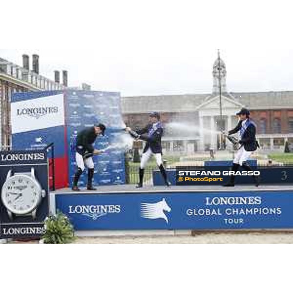 LGCT of London - Grand Prix - Prize giving ceremony - Champagne shower - London, Royal Hospital Chelsea - 3 August 2019 - ph.Stefano Grasso/LGCT