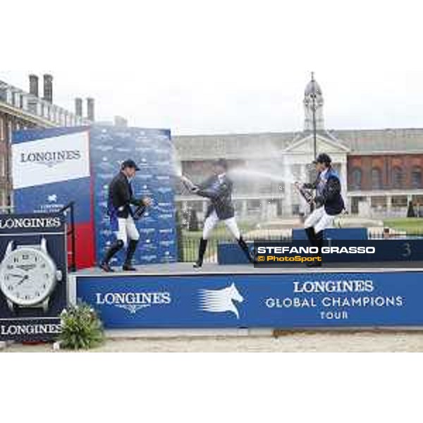 LGCT of London - Grand Prix - Prize giving ceremony - Champagne shower - London, Royal Hospital Chelsea - 3 August 2019 - ph.Stefano Grasso/LGCT