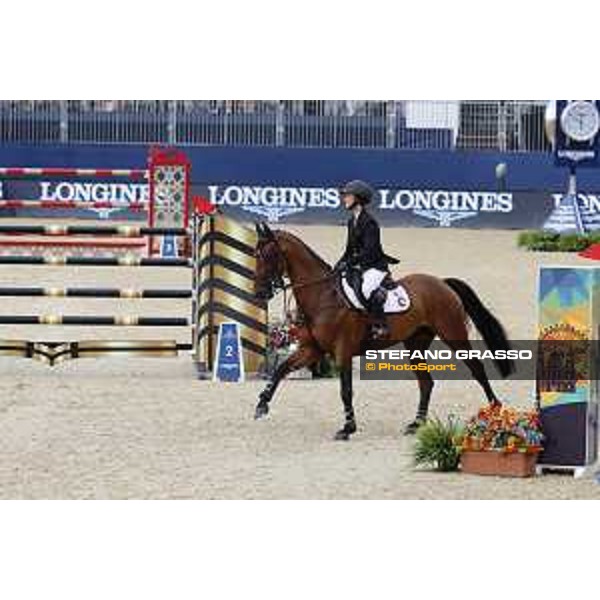 LGCT of London - Grand Prix - Georgina Bloomberg (USA) on Chameur 137 - London, Royal Hospital Chelsea - 3 August 2019 - ph.Stefano Grasso/LGCT