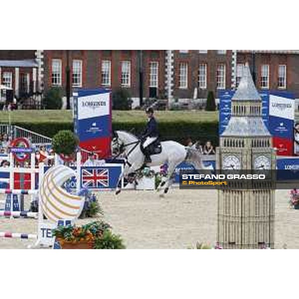 LGCT of London - Grand Prix - Emil Hallundbaek (DEN) on Dazermie - London, Royal Hospital Chelsea - 3 August 2019 - ph.Stefano Grasso/LGCT