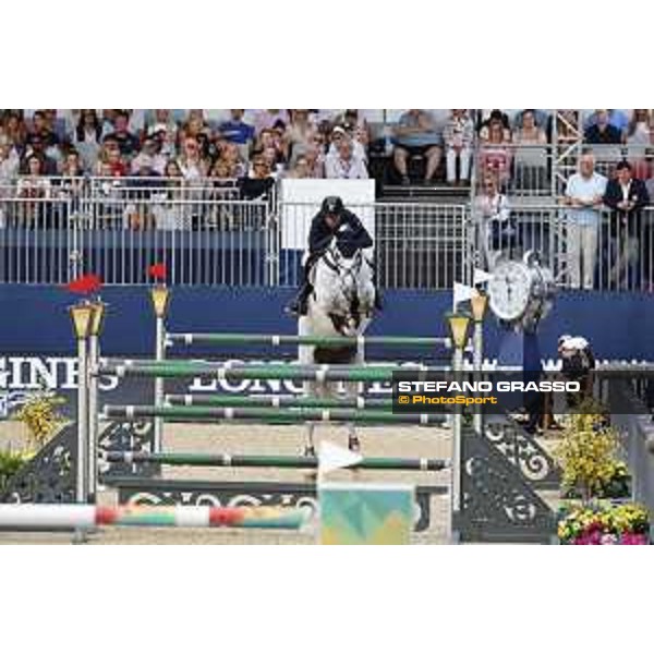 LGCT of London - Grand Prix - Emil Hallundbaek (DEN) on Dazermie - London, Royal Hospital Chelsea - 3 August 2019 - ph.Stefano Grasso/LGCT