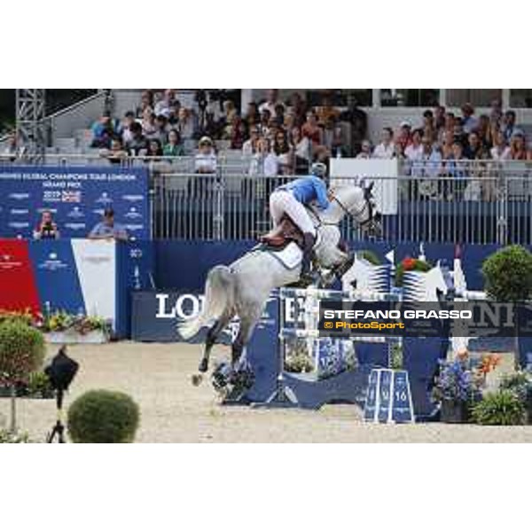 LGCT of London - Grand Prix - Christian Ahlmann (GER) on Clintrexo Z - London, Royal Hospital Chelsea - 3 August 2019 - ph.Stefano Grasso/LGCT