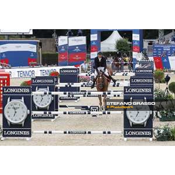 LGCT of London - Grand Prix - Simon Delestre (FRA) on Hermes Ryan - London, Royal Hospital Chelsea - 3 August 2019 - ph.Stefano Grasso/LGCT