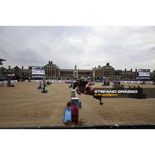 LGCT of London - Grand Prix - Simon Delestre (FRA) on Hermes Ryan - London, Royal Hospital Chelsea - 3 August 2019 - ph.Stefano Grasso/LGCT