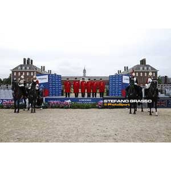 LGCT of London - Grand Prix - Prize giving ceremony - Chelsea Pensioners - London, Royal Hospital Chelsea - 3 August 2019 - ph.Stefano Grasso/LGCT