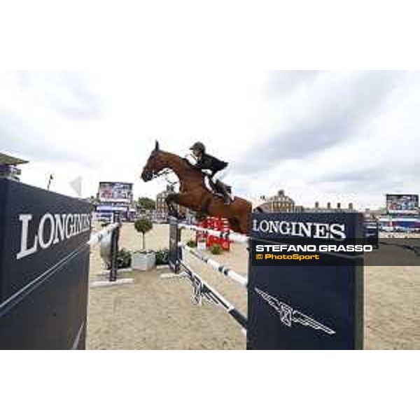 LGCT of London - Grand Prix - Georgina Bloomberg (USA) on Chameur 137 - London, Royal Hospital Chelsea - 3 August 2019 - ph.Stefano Grasso/LGCT