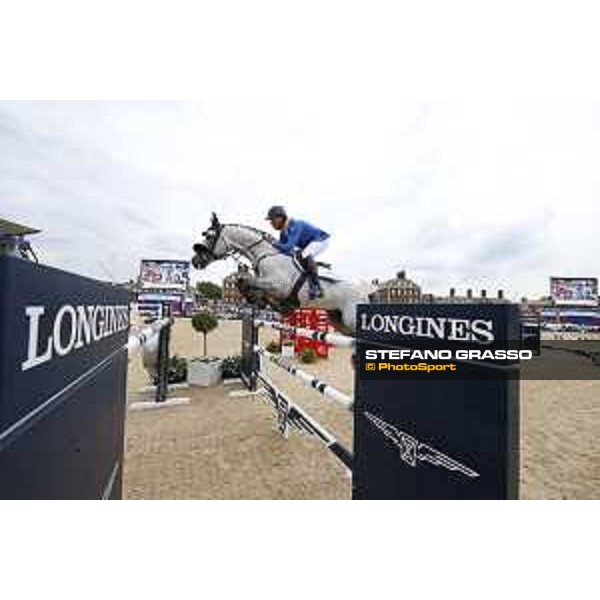 LGCT of London - Grand Prix - Christian Ahlmann (GER) on Clintrexo Z - London, Royal Hospital Chelsea - 3 August 2019 - ph.Stefano Grasso/LGCT