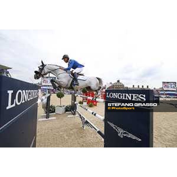 LGCT of London - Grand Prix - Christian Ahlmann (GER) on Clintrexo Z - London, Royal Hospital Chelsea - 3 August 2019 - ph.Stefano Grasso/LGCT