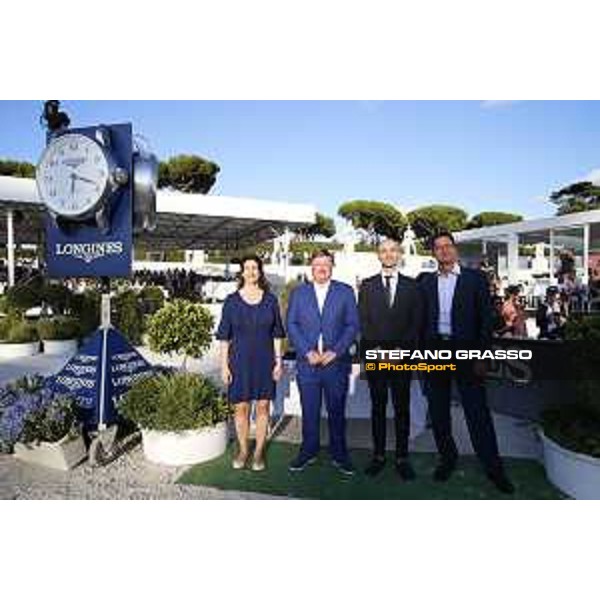 LGCT of Roma - Grand Prix - Prize giving ceremony - Eleonora Di Giuseppe, Jan Tops, Daniele Frongia and Fabrizio Giaccon - Roma, Stadio dei Marmi - 7 September 2019 - ph.Stefano Grasso/LGCT