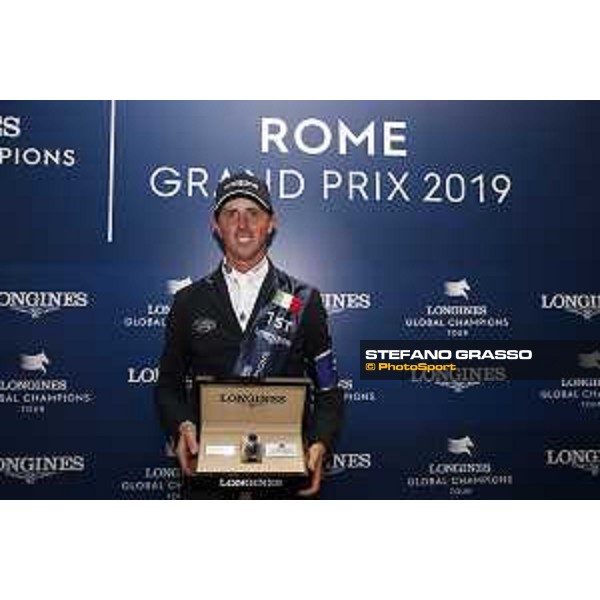 LGCT of Roma - Grand Prix - Press conference - Ben Maher (GBR), Longines watch - Roma, Stadio dei Marmi - 7 September 2019 - ph.Stefano Grasso/LGCT