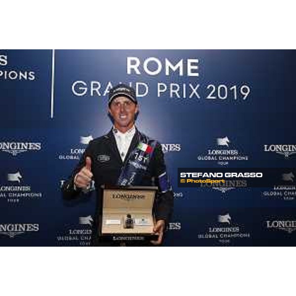 LGCT of Roma - Grand Prix - Press conference - Ben Maher (GBR), Longines watch - Roma, Stadio dei Marmi - 7 September 2019 - ph.Stefano Grasso/LGCT