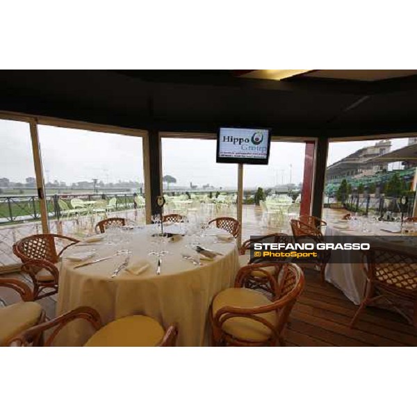 the new \'Terrazza Derby\' at Capannelle racetrack Rome, 19th april 2009 ph. Stefano Grasso