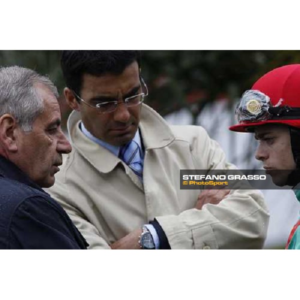 trainer Alduino Botti and Umberto Rispoli Rome, 19th april 2009 ph. Stefano Grasso