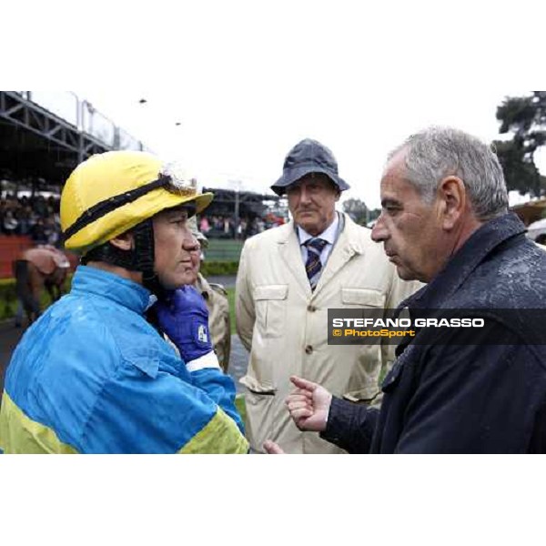 Frankie Dettori, Luciano Salice and Alduino Botti Roma, Capannelle 19th april 2009 ph. Stefano Grasso