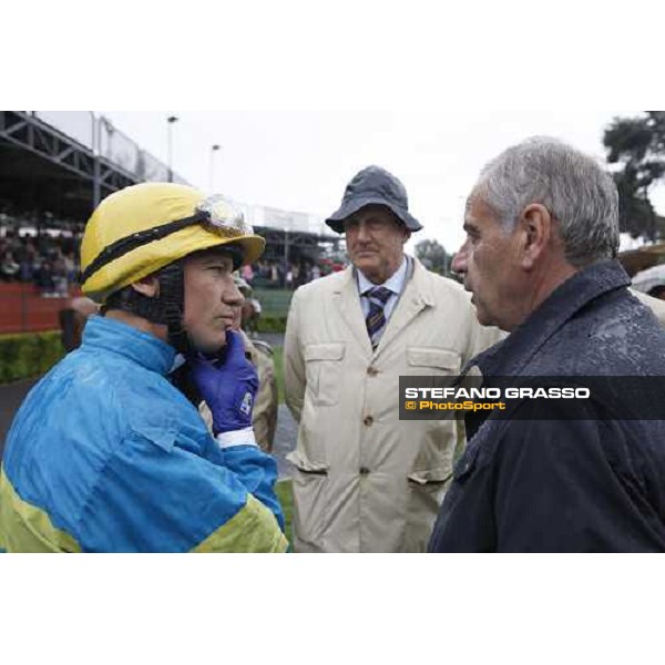 Frankie Dettori, Luciano Salice and Alduino Botti Roma, Capannelle 19th april 2009 ph. Stefano Grasso