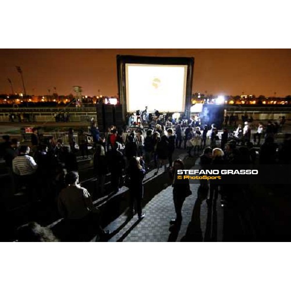 10.000 people enjoyed the night party at San Siro galopp racetrack Milan, 25th april 2009 ph. Stefano Grasso