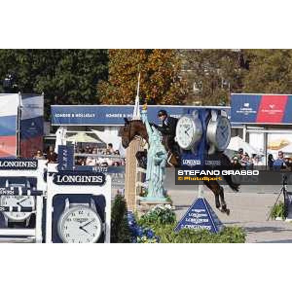 LGCT of New York - Grand Prix - Teddy Vlock (ISR) on Ricore Courcelle - New York, Governors Island - 28 September 2019 - ph.Stefano Grasso/LGCT